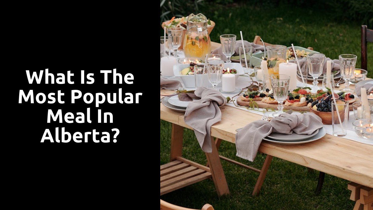 What is the most popular meal in Alberta?