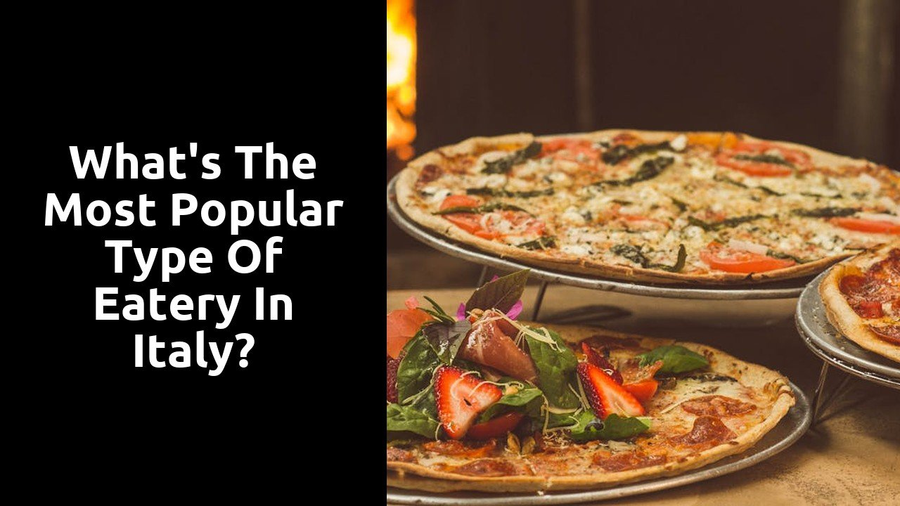 What’s the most popular type of eatery in Italy?